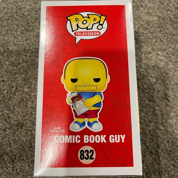 The Simpsons comic book guy funko pop mint like new - Picture 4 of 4